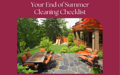 Your End of Summer Cleaning Checklist